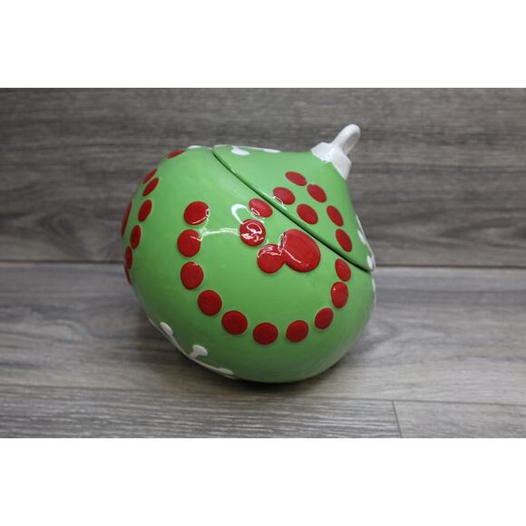 Real Home Vintage Style Christmas Tree Ornament Cookie Jar Earthenware Holiday - Picture 3 of 16